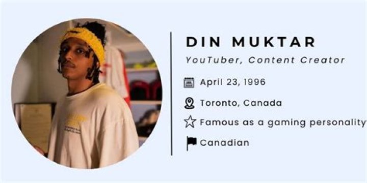 Din Muktar is Agent 00’s real name; how old is the YouTuber?