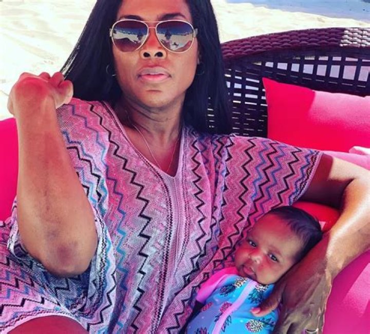 Kenya Moore Shares Great Picture Of Baby Girl Brooklyn Daly Where She Is Showing Her Personality