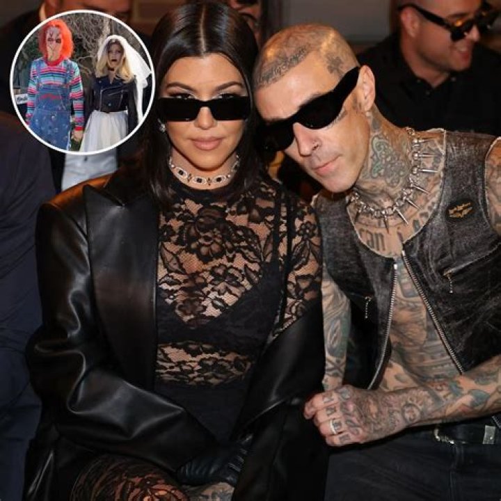 Kourtney Kardashian and Travis Barker Debut 1st 2022 Halloween Costumes