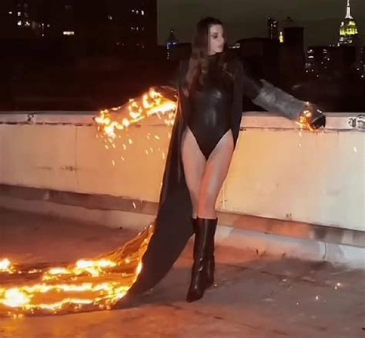 On The Rooftop Where Her Baby Was Conceived, Julia Fox Wore A Blazing Trench Coat