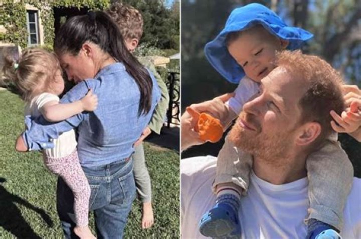 Prince Harry and Meghan Markle Share 1st Photo of Daughter Lilibet in Family Christmas Portrait