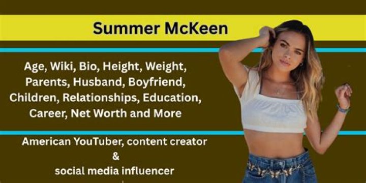 Who is Summer McKeen? Wiki, Biography, Age, Boyfriend, Height, Family, Lifestyle & More